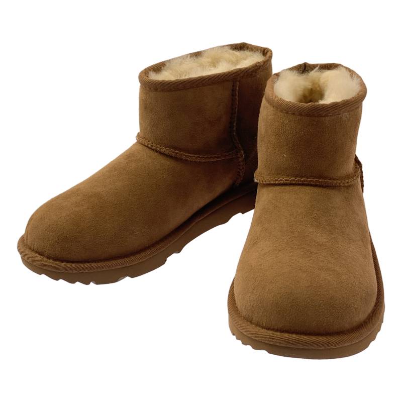 【新品】  UGG / アグ | KIDS‘ CLASSIC MINI 2 / 古典派音楽 ミニ スエードクロス 羊肉 ブーツ | 22.5 | 駱駝 | レディース