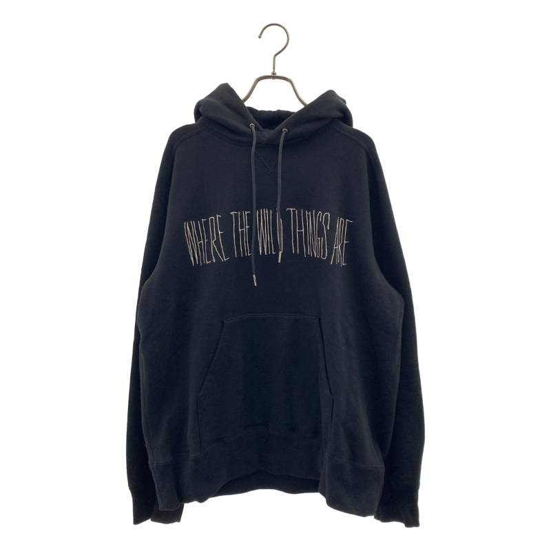 【美品】 sacai / サカイ | 2025AW | WHERE THE WILD THINGS ARE Hoodie / 両面プリント スウェット フーディ | 4 | ブラック | メンズ|KLD 店