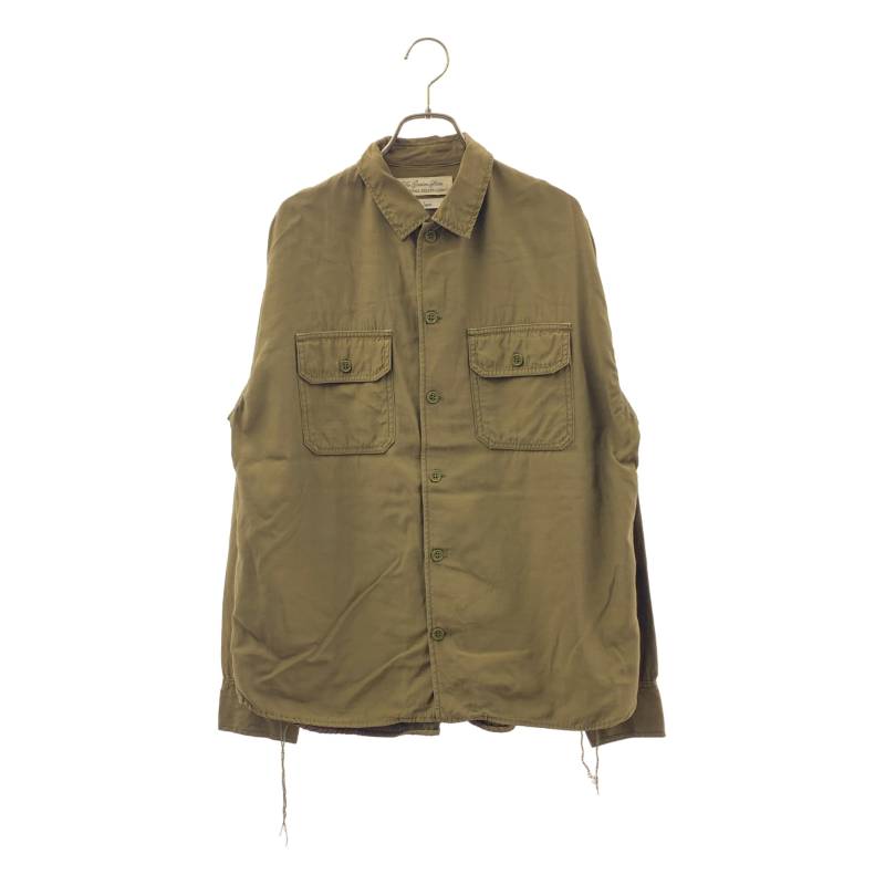 REMI RELIEF / レミ浮彫り | Military Shirt ミリタリーティーシャツ | F | カーキ | レディース