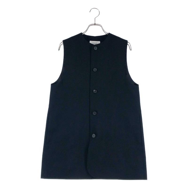 【美品】 LOEFF / ロエフ | ギャバジン ベスト | ブラック | レディース
