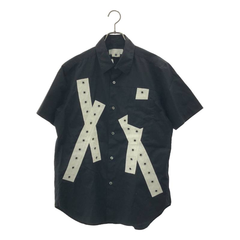 GANRYU / 火器リュウ | 大層らしい影ぼうし 磁気テープ継ぎ切れ ハトメかざり付ける プルオーバー | L | 黒いこと | メンズ