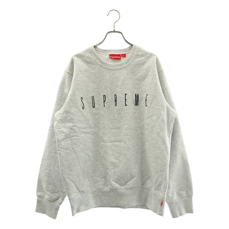 SUPREME / シュプリーム | 2019AW | Fuck You Crewneck 一発やる ユー 労働者の一団素っ首 流汗 | M | 薄墨色 | メンズ