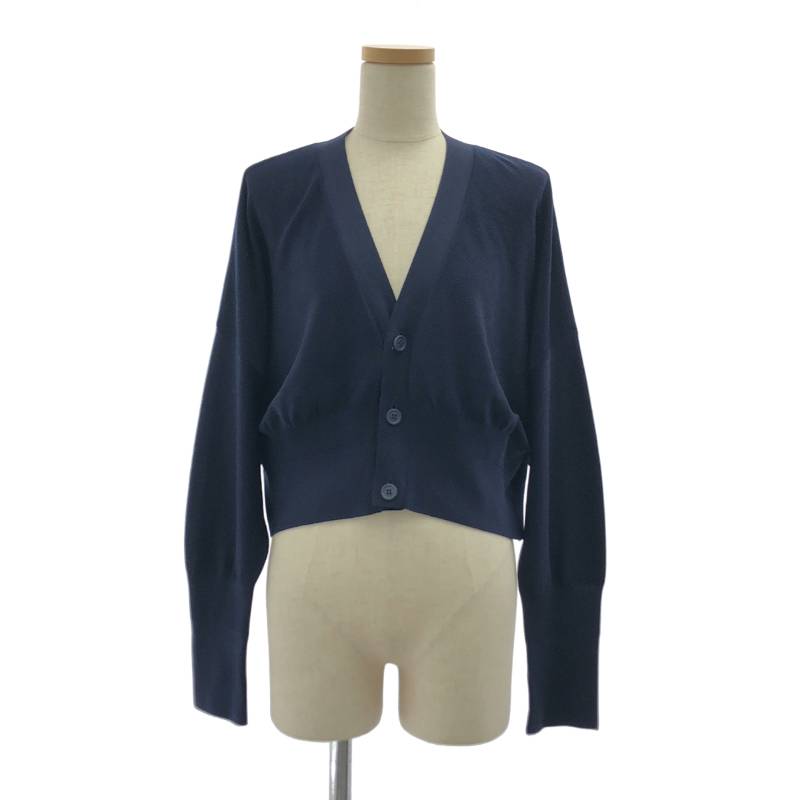 【美品】 CFCL / シーエフシーエル | 2024SS | BS GARTER CROPPED CARDIGAN カーディガン | F | ネイビー | レディース｜KLD 店