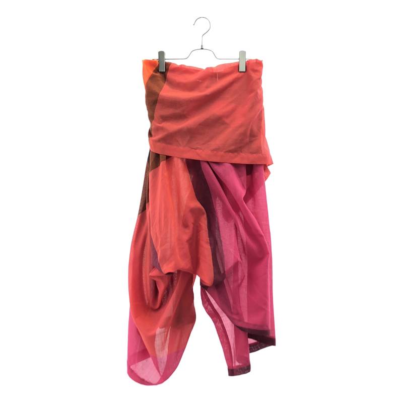 ISSEY MIYAKE / イッセイミヤケ | 2024AW | ENCLOTHE PLAID 変形 パンツ | 2 | マルチカラー | レディース|KLD 店