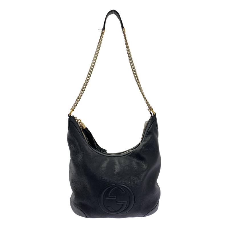 GUCCI / グッチ | ソーホー インターロッキングG チェーン ショルダーバッグ | ブラック | レディース|KLD 店
