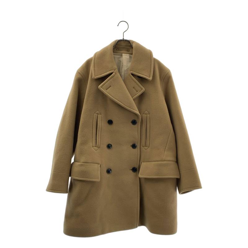 YLEVE / イレーヴ | WOOL MOSSER PEA COAT 羊毛 厚地の外套 | 1 | ベージュ | レディース