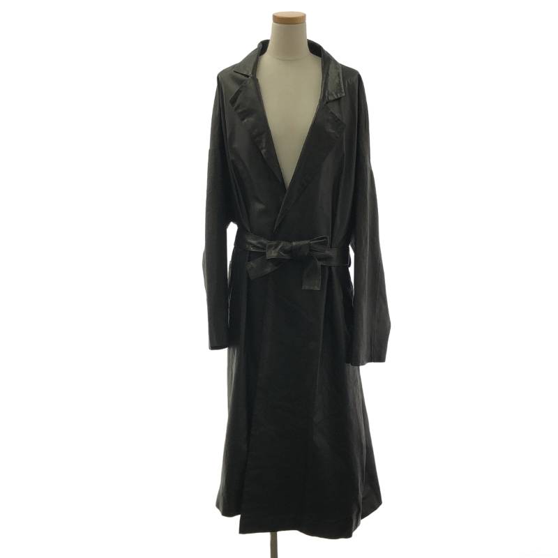 M.U.L. / エムユーエル | 牛革 レザー ロングコート | ブラック | レディース｜KLD 店 17,057円