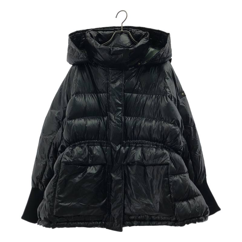 【美品】  TATRAS / タトラス | GIYU / ジユウ フーデッド 落ち込む上衣 | 04 | 黒いこと | レディース