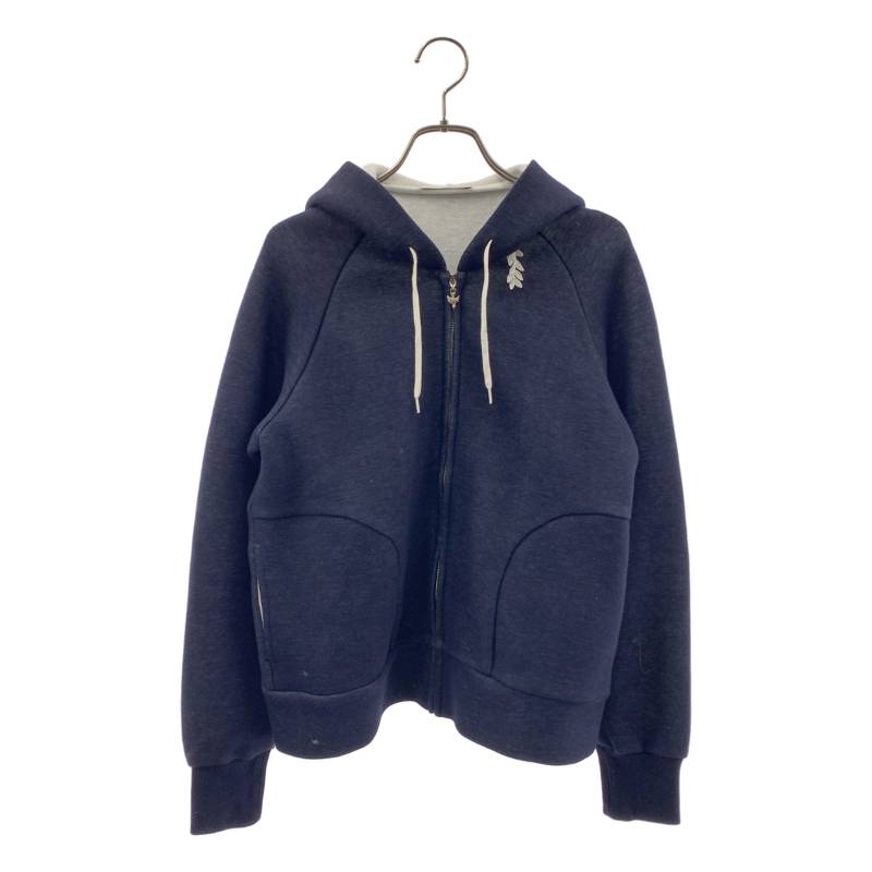 mina perhonen / ミナペルホネン | slappe ジップアップ パーカー | 40 | ネイビー | レディース|KLD 店