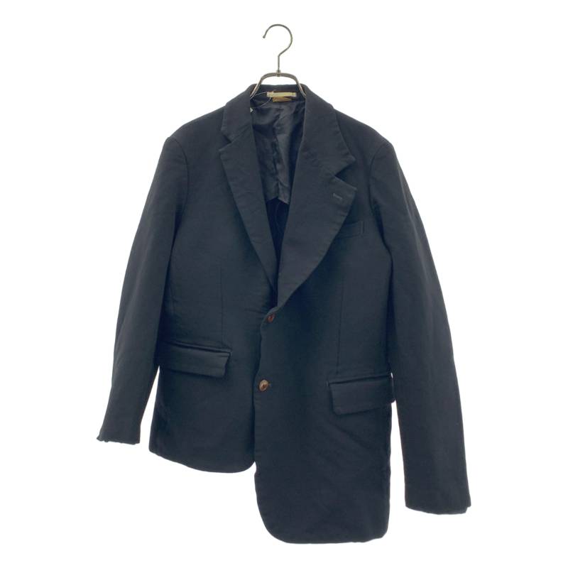 【美品】  COMME des GARCONS HOMME PLUS / コムデギャルソンオムプリュス | 2017AW | ポリエステル 生産品産業 2B シングル乳ぶさ 上衣 | S | 黒いこと | メンズ