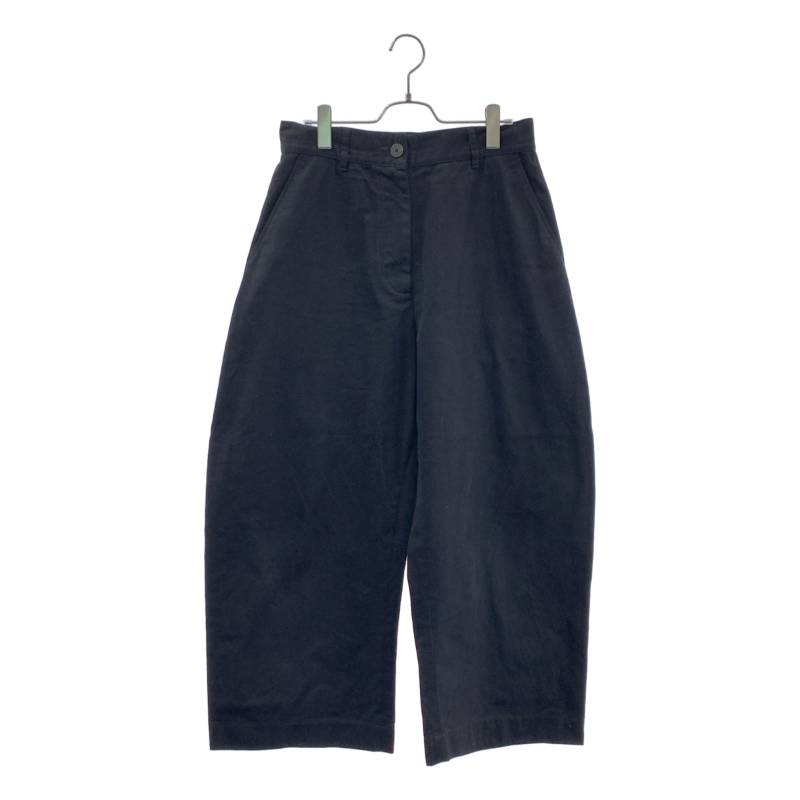 Studio Nicholson / スタジオニコルソン | CHALCO LIGHT COTTON TWILL 広広としたズボン下 | UK8 | 黒いこと | レディース