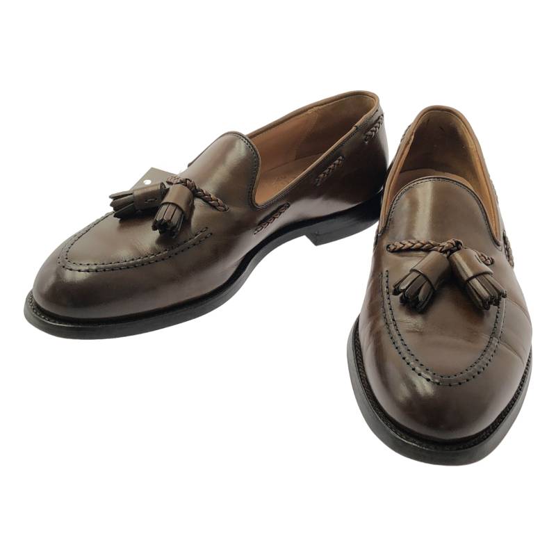 CROCKETT\u0026JONES / クロ毛布\u0026ジョーンズ | × BARNEYS NEWYORK / LANGHAM 3 / なめし革 タッセル 置き目毛革 革靴 | 7 | 赤銅色 | メンズ