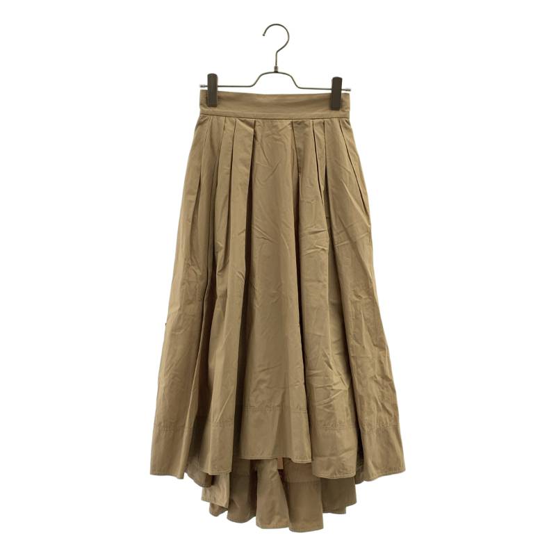 MADISON BLUE / マディソン青碧 | TUCK VOLUME SKIRT 綿織物 タック スコート | 00 | ベージュ | レディース