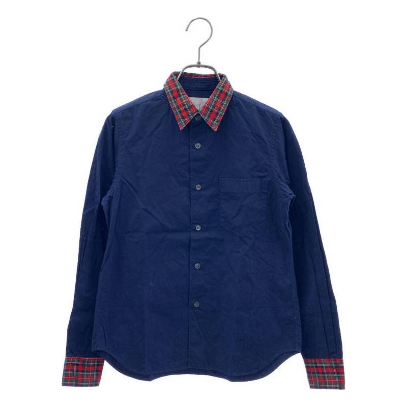 COMME des GARCONS SHIRT girl / コムデギャルソンシャツガール | タータンチェックうつり変わり プルオーバー トップ | XS | 米国海軍 | レディース