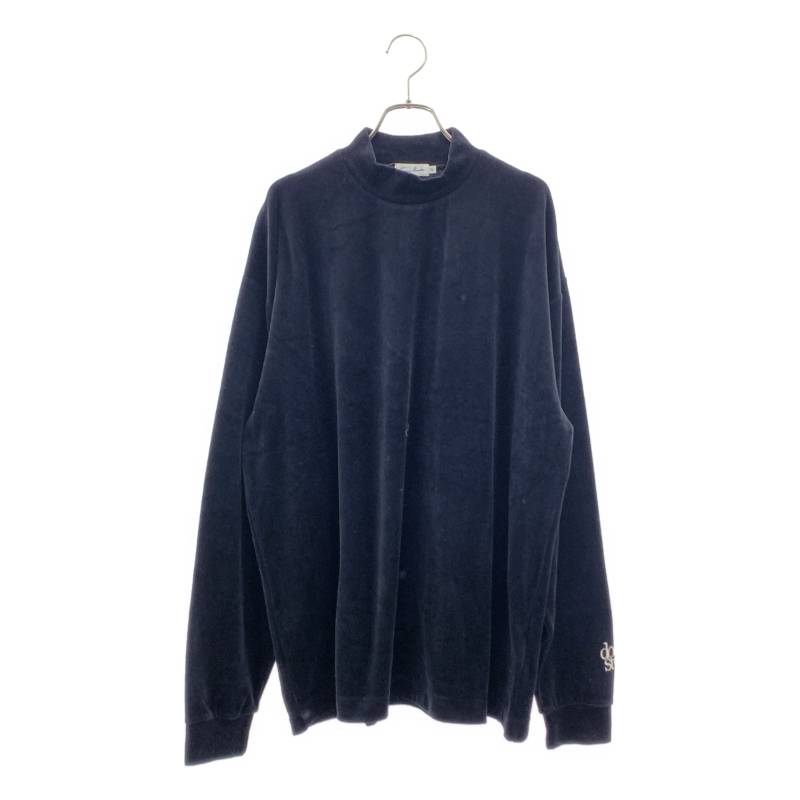 【美品】  sans limite / サンリミット | 2025AW | ベロアモックネック カットソー | 2 | 黒いこと | メンズ