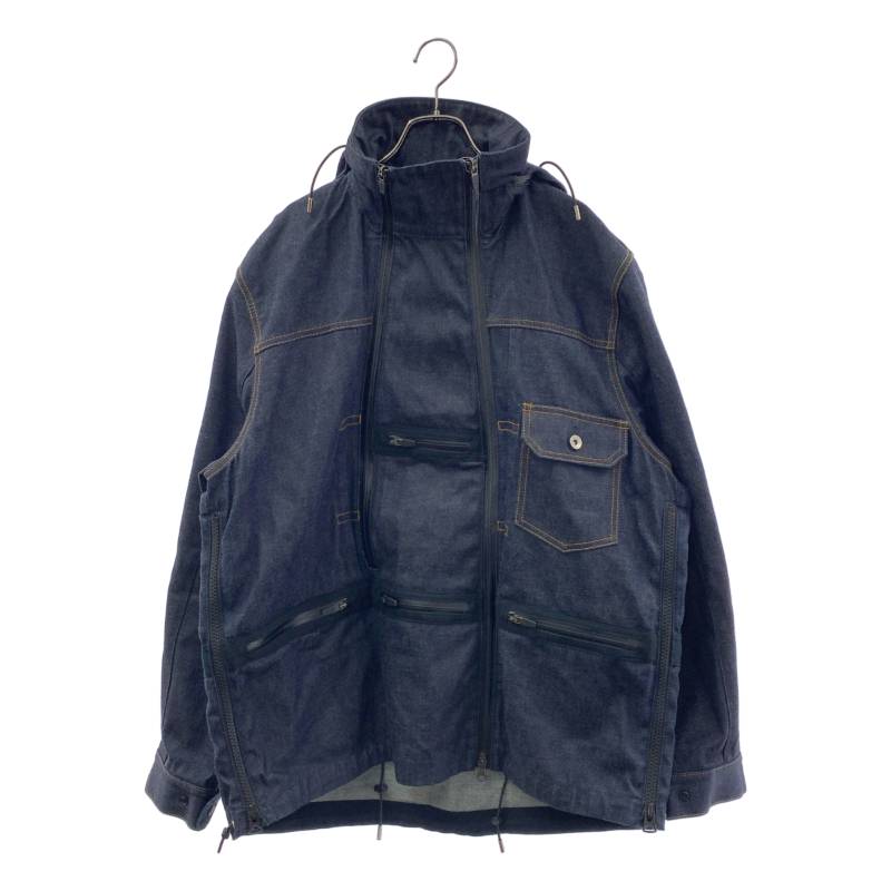 sacai / サカイ | 2022SS | Denim Blouson ジーンズパーカ パーカー 上衣 | 2 | インディゴ | メンズ