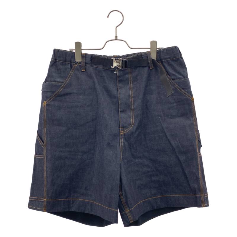 sacai / サカイ | 2022SS | Denim Painter Short Pants デニムペインター 遊撃手ズボン下 | 3 | インディゴ | メンズ