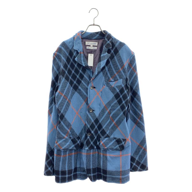 COMME des GARCONS SHIRT / コムデギャルソンシャツ | 2004AW | 羊毛縮絨 照合のしるし 3B 上衣 | M | 青碧 | メンズ