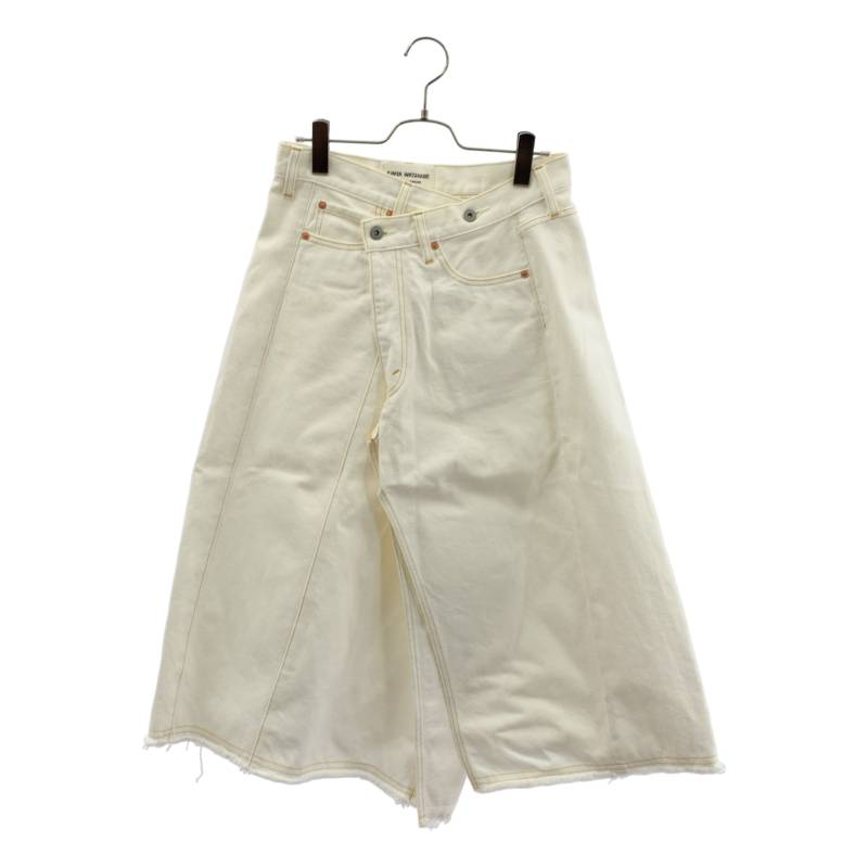 【美品】  JUNYA WATANABE COMME des GARCONS denim / ジュンヤワタナベコムデギャルソンデニム | 2020AW | 再打ち立てる ジーンズスコート | S | 白いこと | レディース