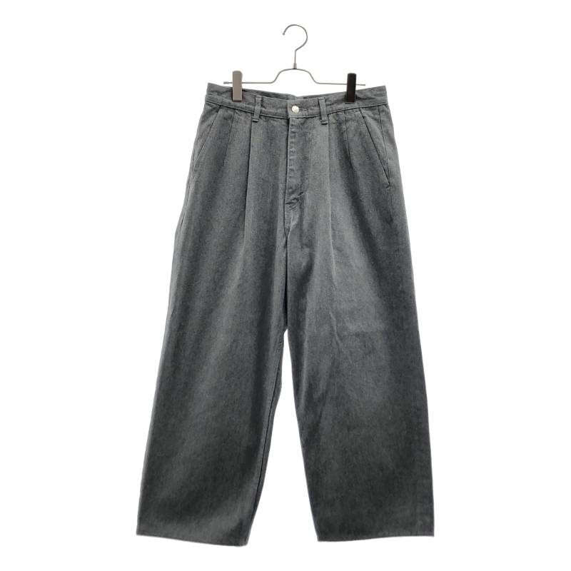 Graphpaper / グラフ記録調査報告 | 2024AW | Colorfast Denim Two Tuck Pants ジーンズズボン下 | 1 | 薄墨色 | メンズ