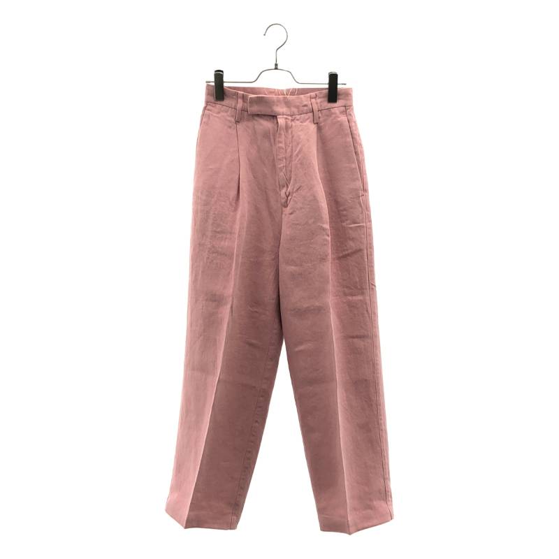 【美品】  AURALEE / オーラリー | 2022SS | WASH DUCK CANVAS SLACKS  スラックス ズボン下 | 0 | サクラ色 | レディース