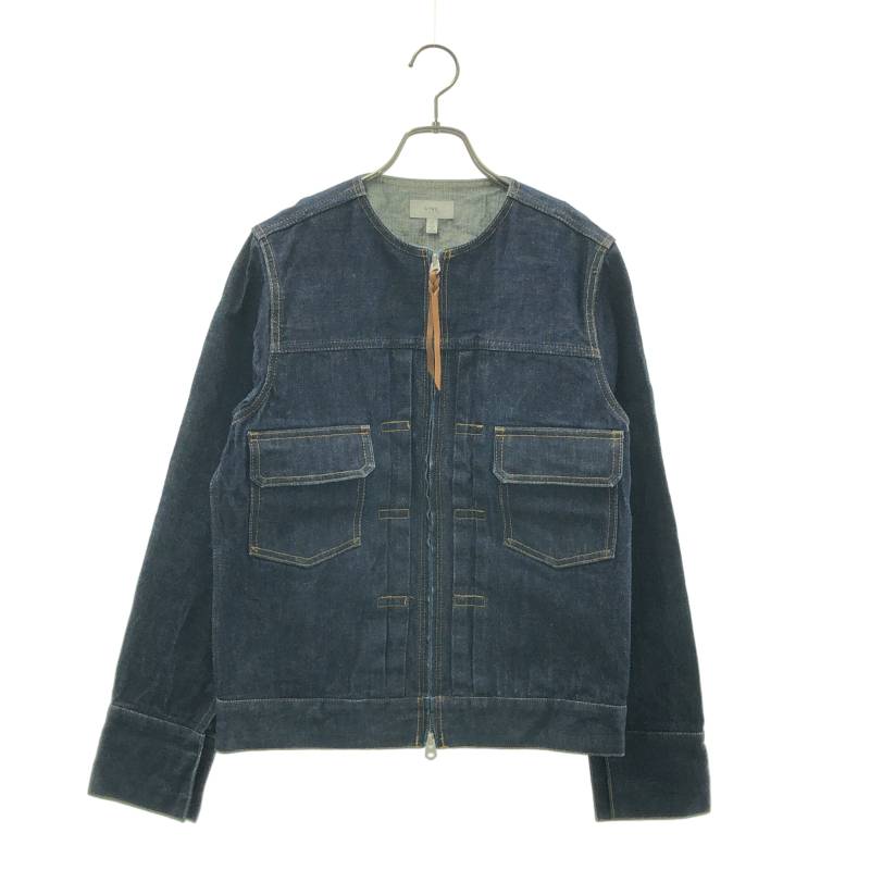 【美品】  HYKE / 山歩き | 否色つや ジーンズ上衣 | 2 | インディゴ | レディース