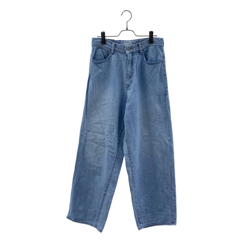 LAD MUSICIAN / ラッドミュージシャン | 12薬局衡オンス FLAT DENIM TAPERED BAGGY PANTS バギーデニムパンツ | 42 | インディゴ | メンズ