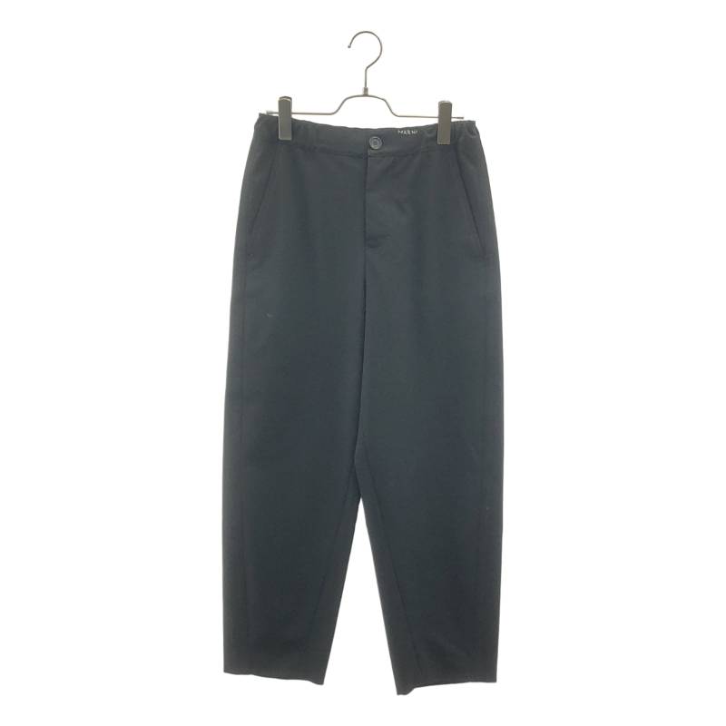 【美品】  MARNI / マルニ | 2024AW | トロピカル羊毛 テーパード スラックス ズボン下 | 36 | 黒いこと | レディース