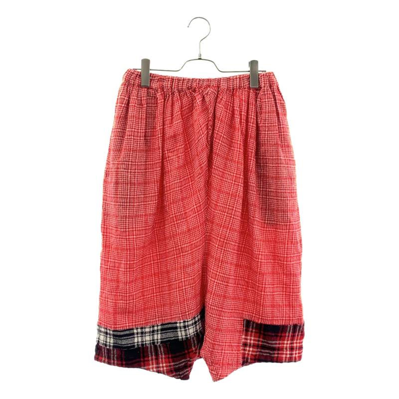 COMME des GARCONS COMME des GARCONS / コムコム | 総柄 ドローストリング 広広とした サルエルパンツ | XS | 赤いこと | レディース