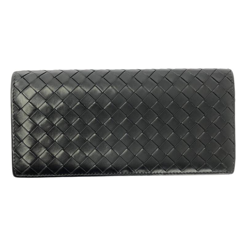 BOTTEGA VENETA / ボッテガヴェネタ | レザー イントレチャート ウォレット 財布 / ユニセックス | ブラック | メンズ｜KLD 店