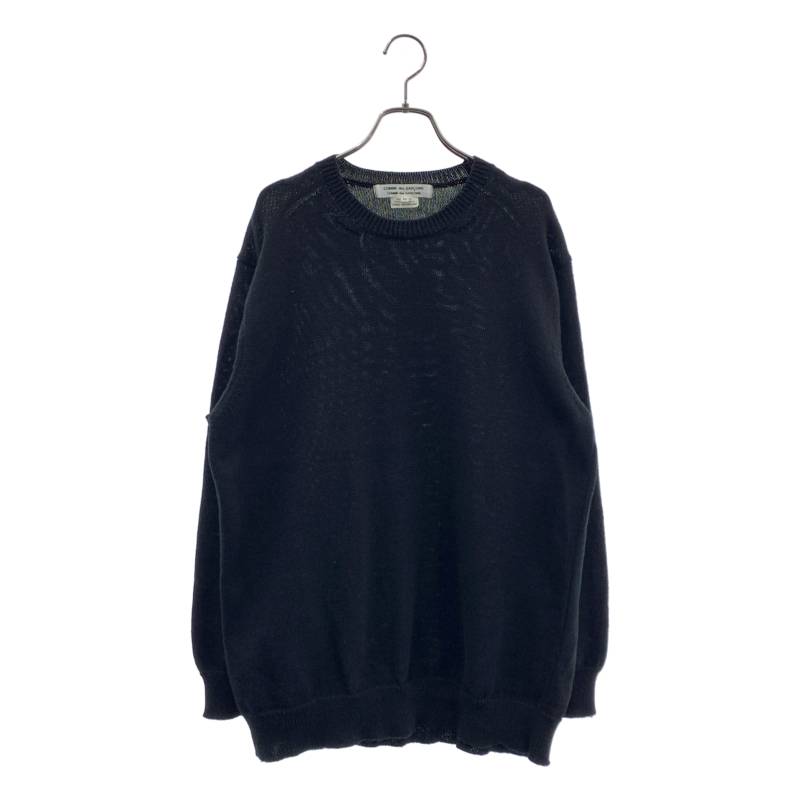 COMME des GARCONS COMME des GARCONS / コムコム | 2023SS | アクリル樹脂 厚地の外套大きさ クルーネックニット | M | 黒いこと | レディース