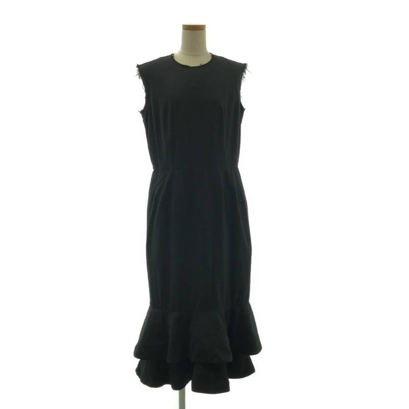 【美品】  COMME des GARCONS / コムデ給仕 | 2023SS | ポリエステル 生産品産業 断ち切り 片方衣嚢 衣装 | M | 黒いこと | レディース