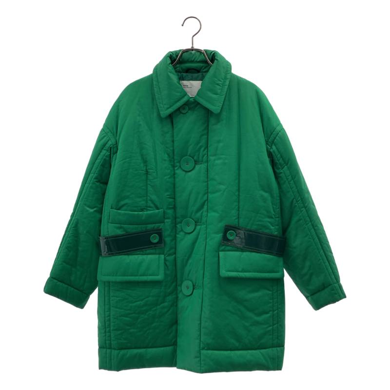 TOGA / トゥーガ | ポリエステル 中綿 ステンカラー厚地の外套 | 36 | 緑であること | レディース