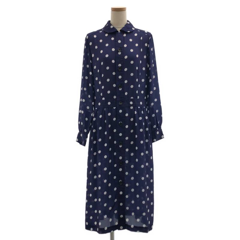 COMME des GARCONS COMME des GARCONS / コムコム | 2019SS | 一点 ラウンド色つや シアーワンピース | S | 青碧 | レディース