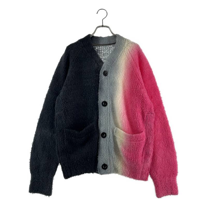 sacai / サカイ | Tie Dye Knit Cardigan 編み物 ジレー | 2 | サクラ色/薄墨色/黒いこと | メンズ