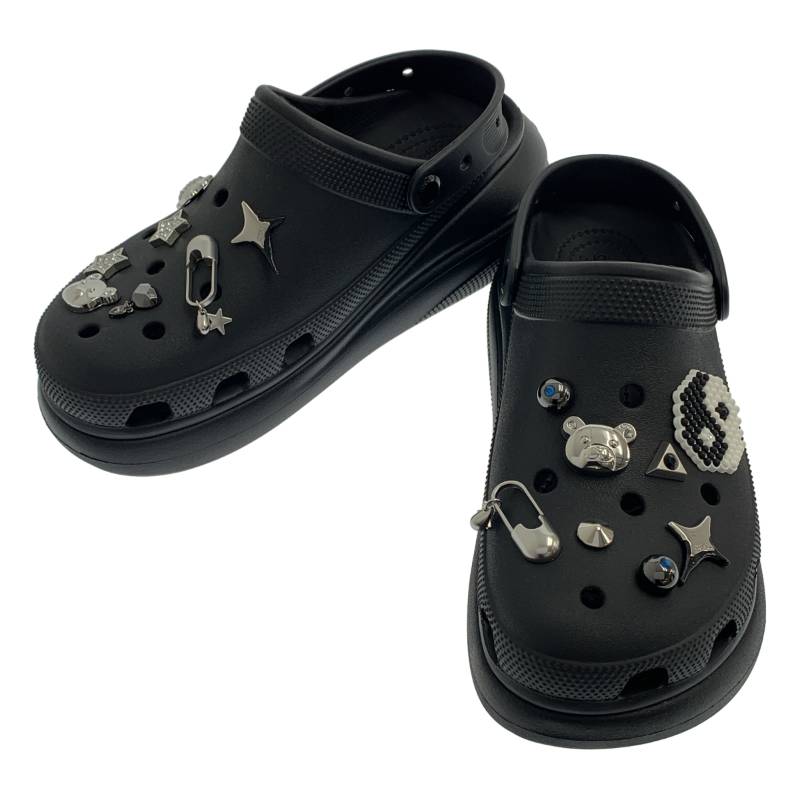 【美品】 crocs / クロックス | 装飾 プラットフォーム サンダル | 9 | ブラック | メンズ|KLD 店