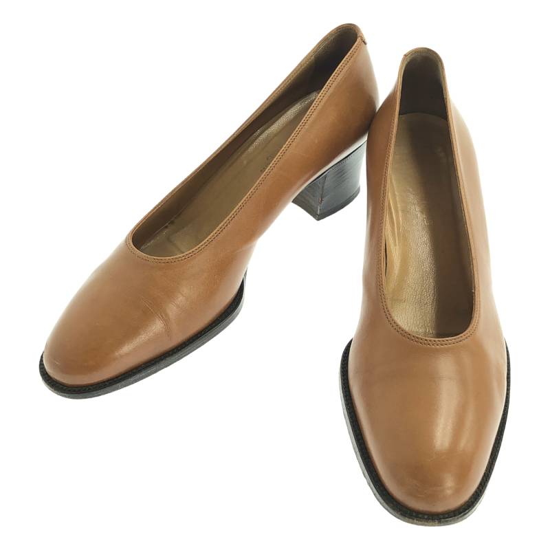 HERMES / エルメス | レザー ヒール パンプス | 37.5 | ブラウン | レディース｜KLD 店