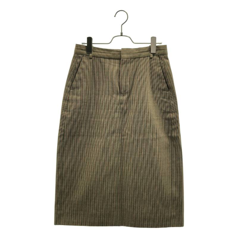 BALENCIAGA / バレンシアガ | コットン ストライプ ロングスカート | 36 | ブラック/ベージュ/レッド | レディース|KLD 店
