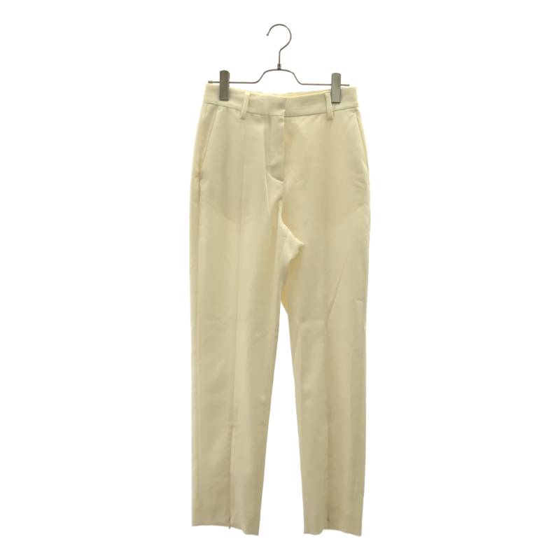 MM6 Maison Margiela / エムエムシックスメゾンマルジェラ | 2020AW | 裾ジップスリット スラックス パンツ | 36 | オフホワイト | レディース｜KLD 店