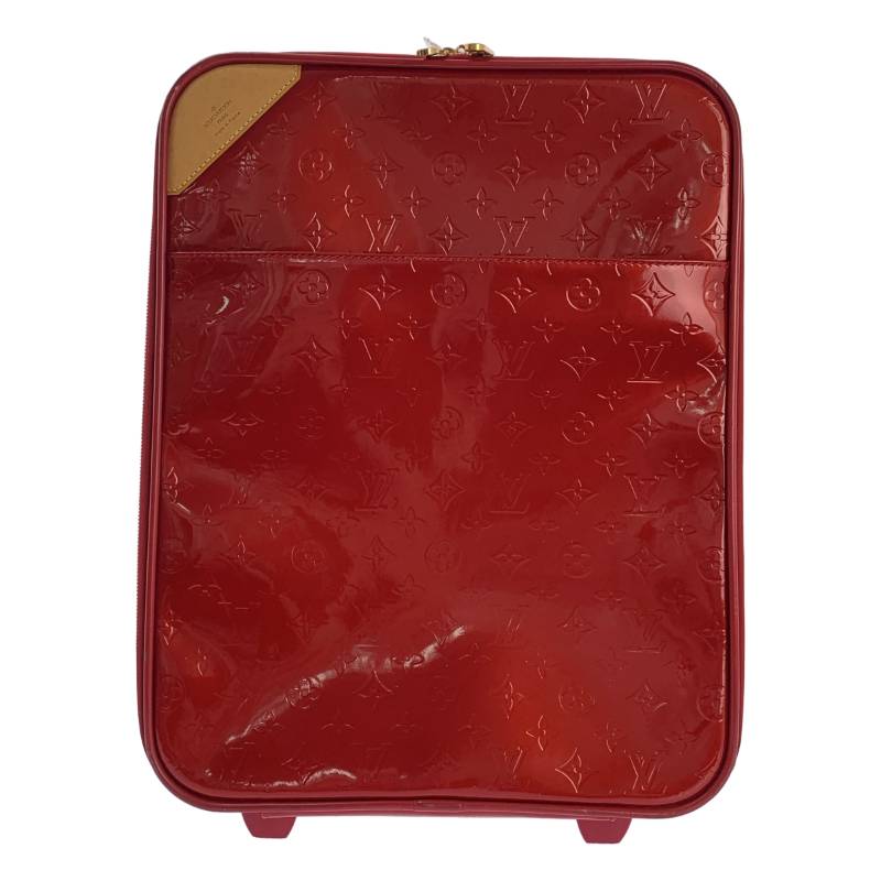 Louis Vuitton / ルイヴィトン | Vernis Pegase ヴェルニ ぺ屁っ放り45 モノグラム 持ちはこび 入れもの 御徒面子 | 赤いこと