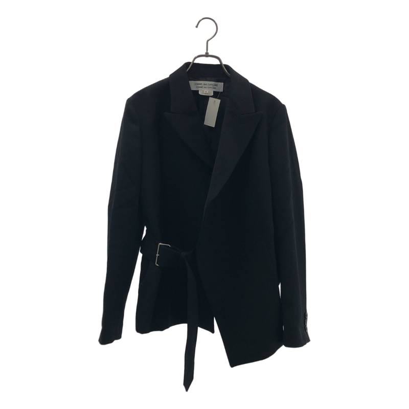 【美品】 COMME des GARCONS COMME des GARCONS / コムコム | 2023AW | ウール ベルテッド ジャケット | M | ブラック | レディース|KLD 店