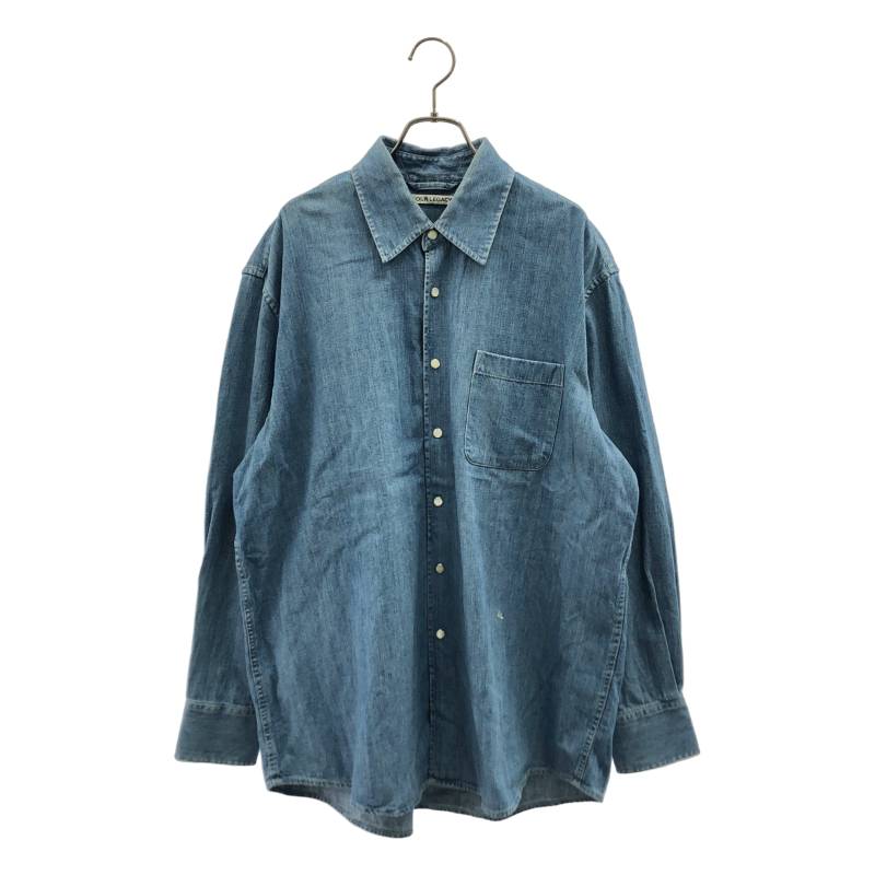 OUR LEGACY / アワーレガシー | ABOVE SHIRT Vintage Denim / ヴィンテージ加工 オーバーデニムシャツ | 48 | インディゴ | メンズ|KLD 店