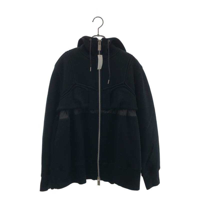 sacai / サカイ | 2022AW | Sweat Zip Up Blouson / スウェット ジップアップ ブルゾン ジャケット | 4 | ブラック | レディース｜KLD 店
