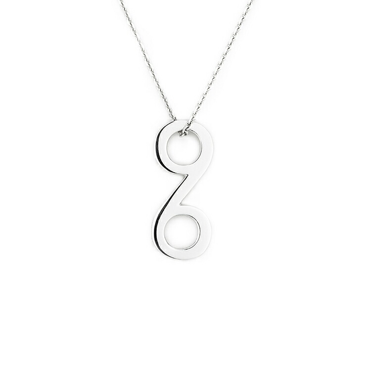 ネックレス ペンダント レディース メンズ シルバー シンプル ブランド お揃い ギフト プレゼント ブランドKLON INFINITY NECKLACE VERTICAL -LARGE-