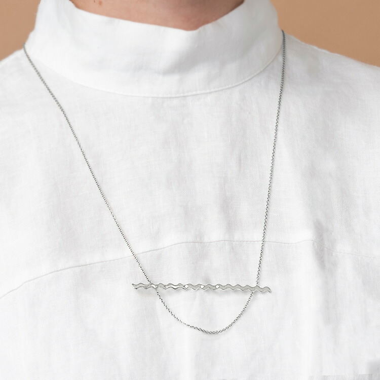 絶対一番安い Nuwl Ripple Necklace Silver レディース 女性 ネックレス ペンダント シルバー シンプル ブランド ネックレス ギフト プレゼント 社会人 祝い ペールカラー 母の日 Klon 驚きの値段 Pees Kw Com