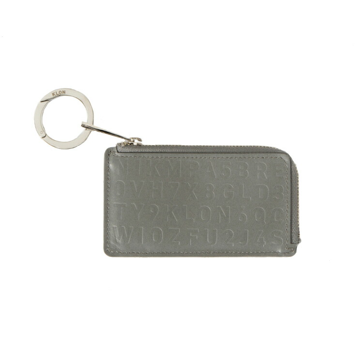 楽天市場 ポイント10倍 Klon Passcase Moonlight Gray クローン レディース メンズ パスケース 定期入れ グレー 本革 カラビナ ブランド モノトーン パスケース お揃い 祝い ギフト プレゼント Klon