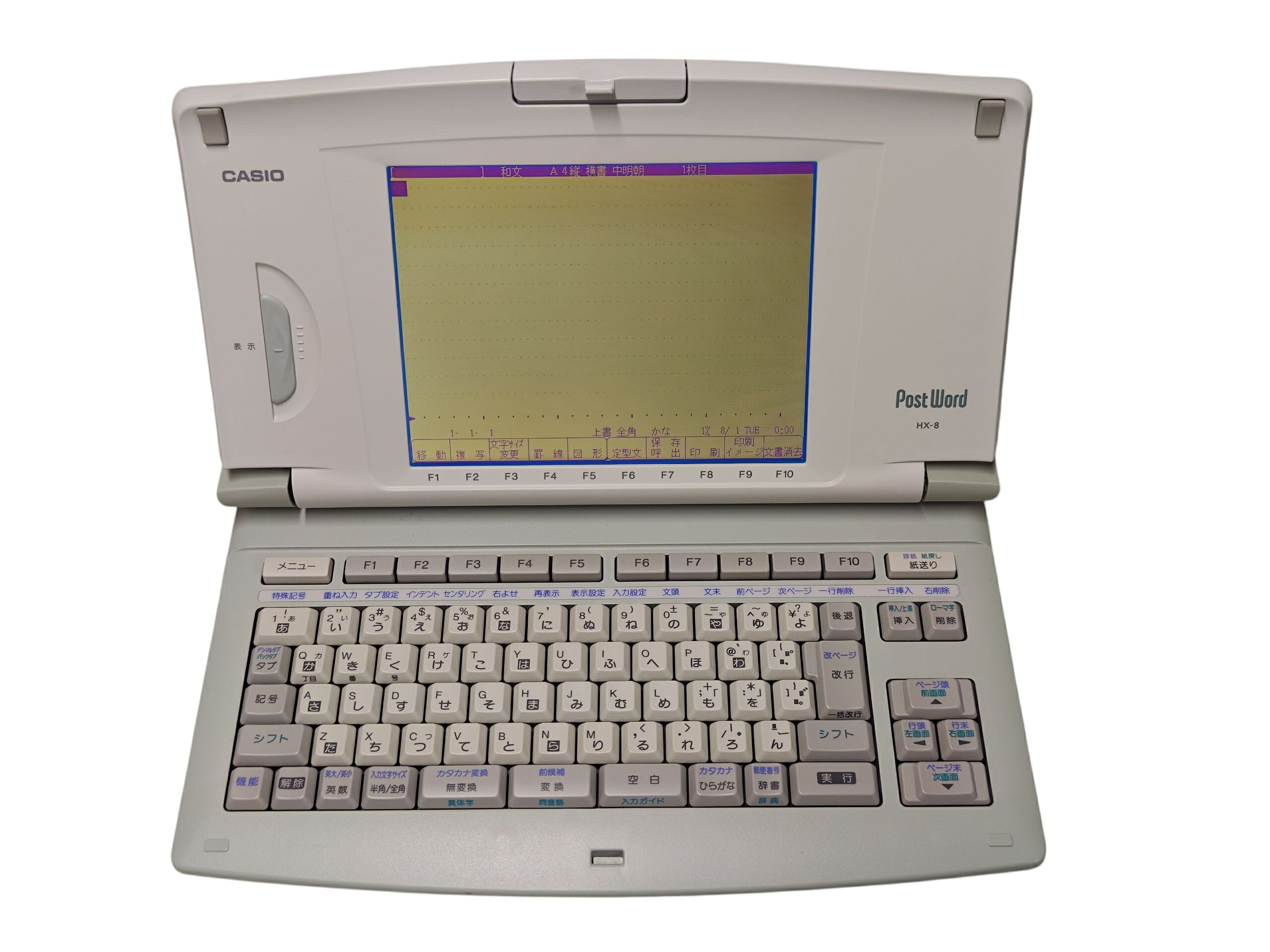 楽天市場】【90日保証】CASIO GX500 カシオ カラー液晶ワープロ Darwin