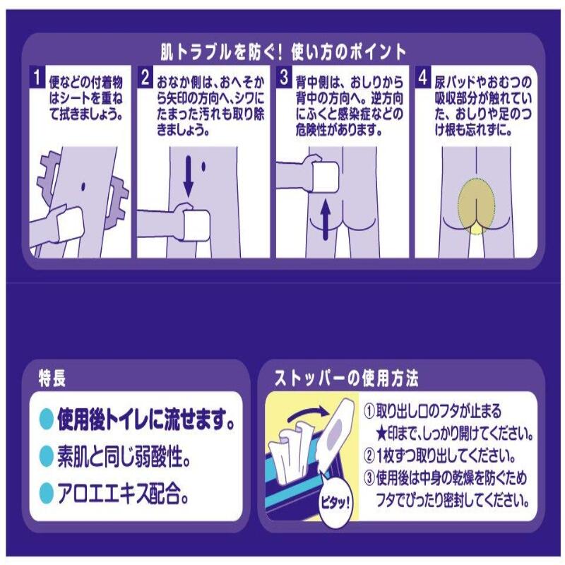 市場 アクティ トイレに流せる たっぷり使えるおしりふき