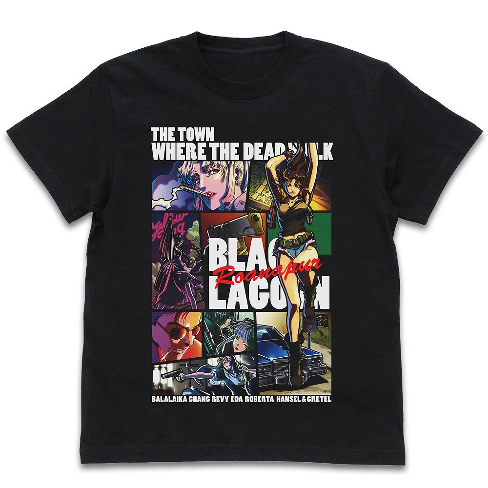 ブラック・ラグーン BLACKLAGOON フルカラーTシャツ BLACK M 【07/24頃入荷】画像