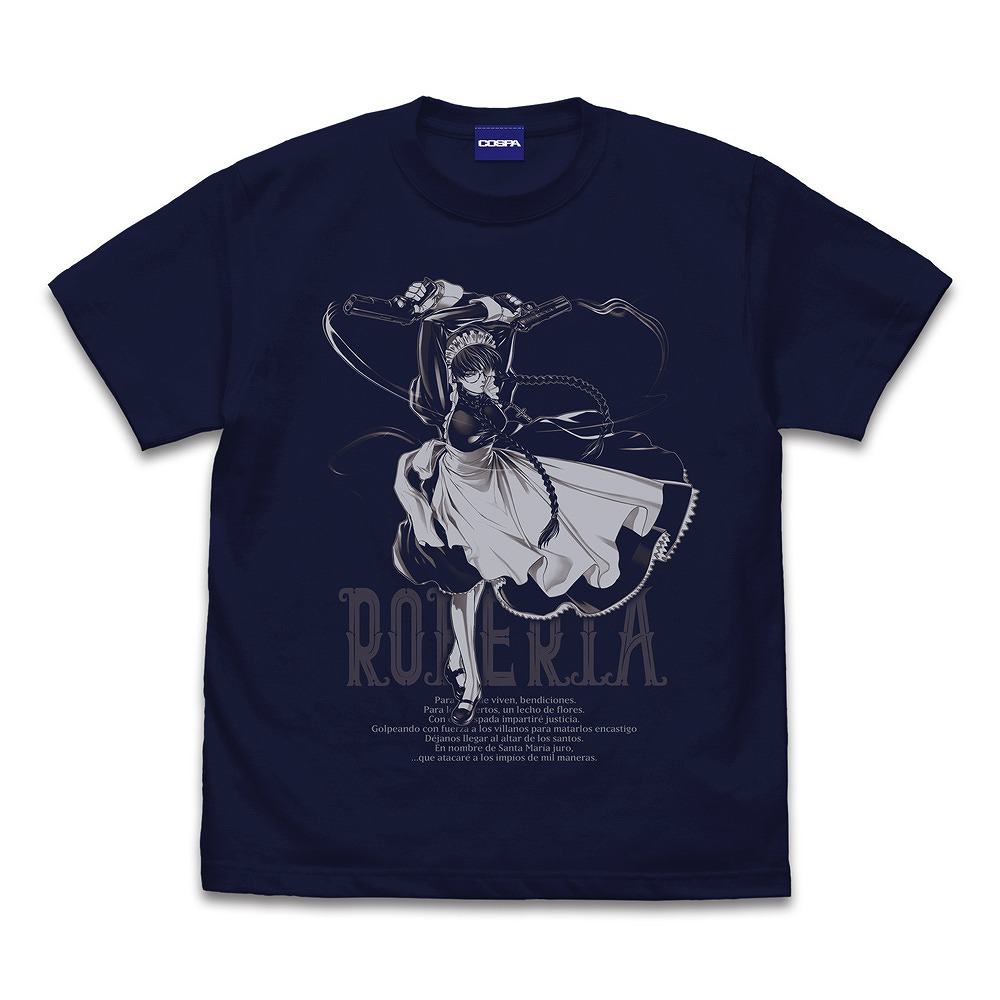 ブラック・ラグーン ラブレス家のロベルタ Tシャツ NAVY XL 【06/24頃入荷】画像